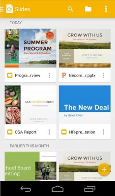 Google Slides android App screenshot 3